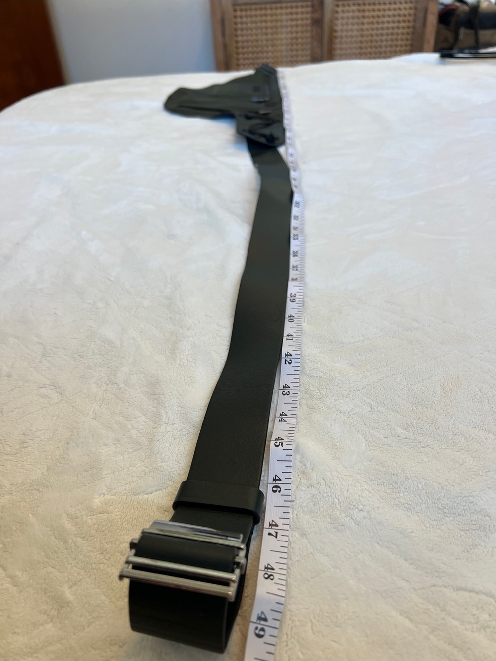 Z Zegna Black luxury leather Men's adjustable Belt Bag with Multi-Zip Front - Picture 13 of 16